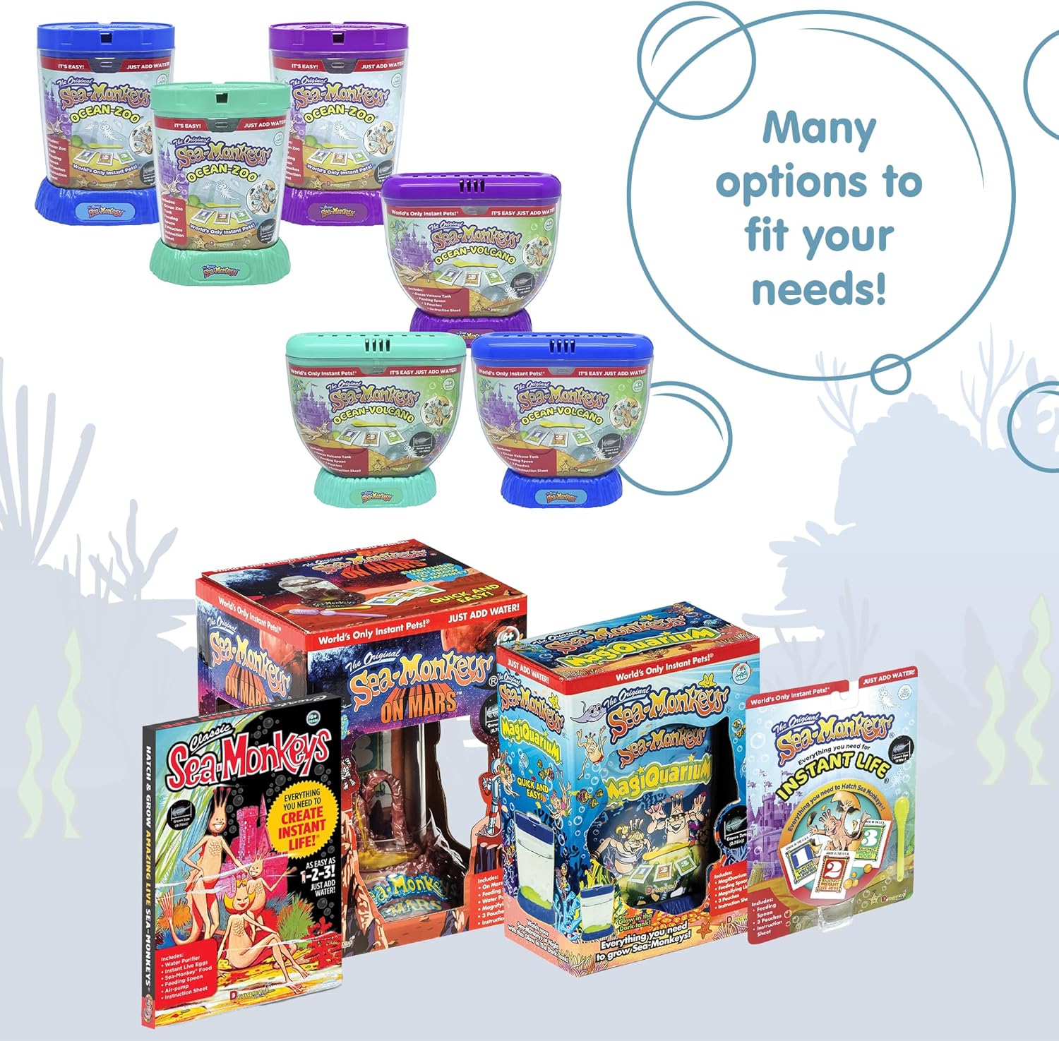 Sea-Monkeys Magiquarium - World-s Easiest. No-Mess Pet - Grow Your Own Pet in a Light-Up Aquarium - Ages 6 and Up - One Kit - Image 7