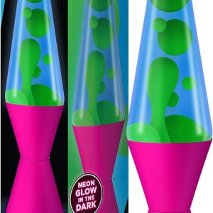 Lava The Original Lamp - 14.5 Neon Pink - Classic Liquid Motion Lamp - Green/Yellow and Blue Liquid - Item #2383 (Amazon Exclusive)